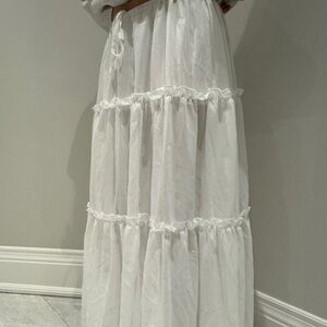 Peppermayo White Maxi Skirt